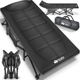Veldbed - 1 Persoons - Kampeerbed - Stretcher - Zwart - Tillvex®